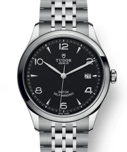 Oxford & Evergreen Tudor 1926 Automatic Watch, Black (39mm) (Also In 36mm) Evening Watches