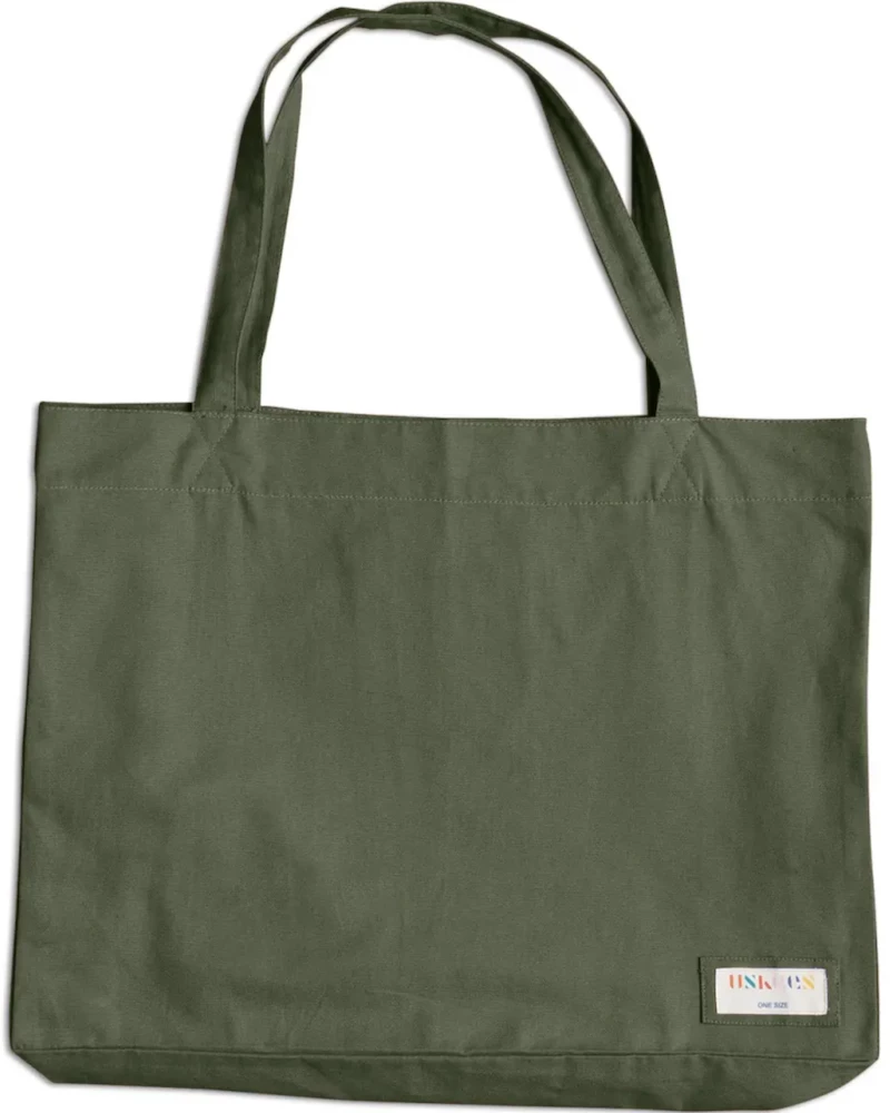 Oxford & Evergreen Uskees 4001 Large Organic Cotton Tote Bag, Army Green (5 Colors) 3 Oxford & Evergreen Uskees 4001 Large Organic Cotton Tote Bag, Army Green (5 Colors)