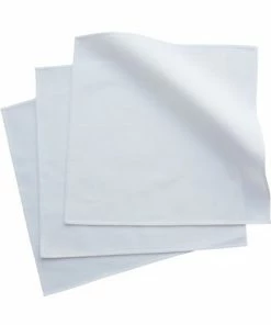 Oxford & Evergreen Organic Handkerchiefs Large White Organic Cotton Pocket Squares (Set Of 3)